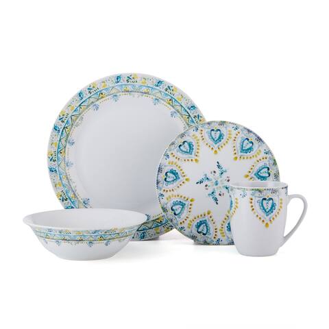 Fitz and Floyd Jodphur Delight 32-pc Dinnerware Set, Porcelain, Serv for 8