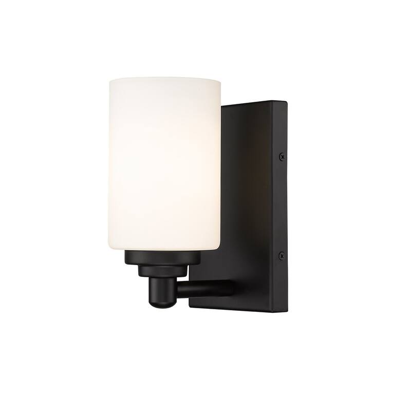 Bellevue Irene 8" Tall Bathroom Sconce - Matte Black