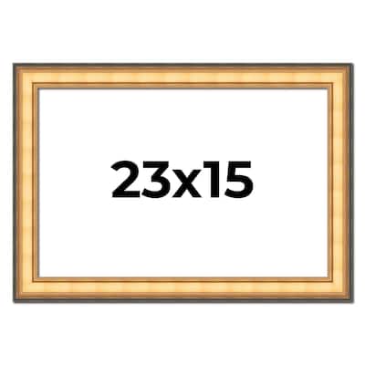23x15 Frame Gold Plein Aire Solid Wood Picture Frame Width 2 Inches |