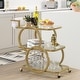 preview thumbnail 23 of 28, Metal Bar Cart Silver Bar Carts for the Home