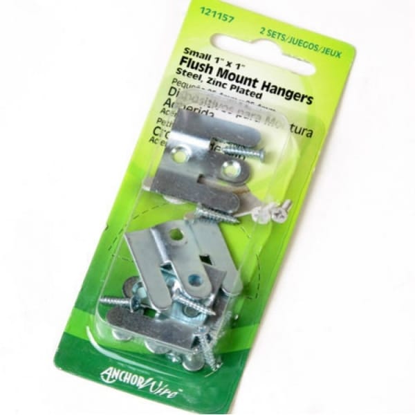 Flush Mount Hanger 2 Pack Hillman Fasteners 121157 1 x 1 in