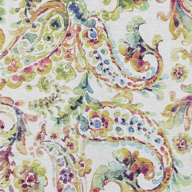 HomeRoots Paisley Transitional Rectangle Outdoor Rug