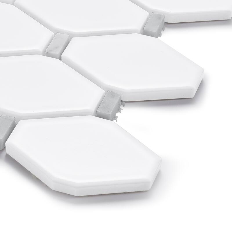 Altair Badajoz Honeycomb Glass Mosaic Floor and Wall Tile
