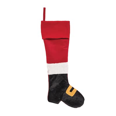 Christmas Santa Boot Stocking - 7.5 x 24