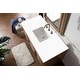 preview thumbnail 12 of 17, James Martin Vanities Portland 48" Single Vanity, Whitewashed Walnut White Zeus Quartz