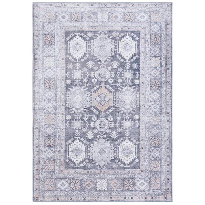 SAFAVIEH Serapi Machine Washable Zelda Shabby Chic Distressed Rug