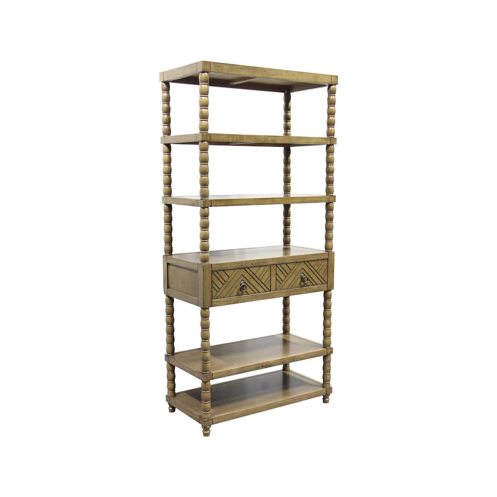 M4H Seine Solid Wood Country Etagere Bookcase