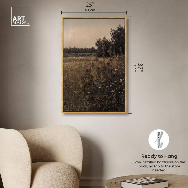 Vintage Meadow Canvas by Art Remedy