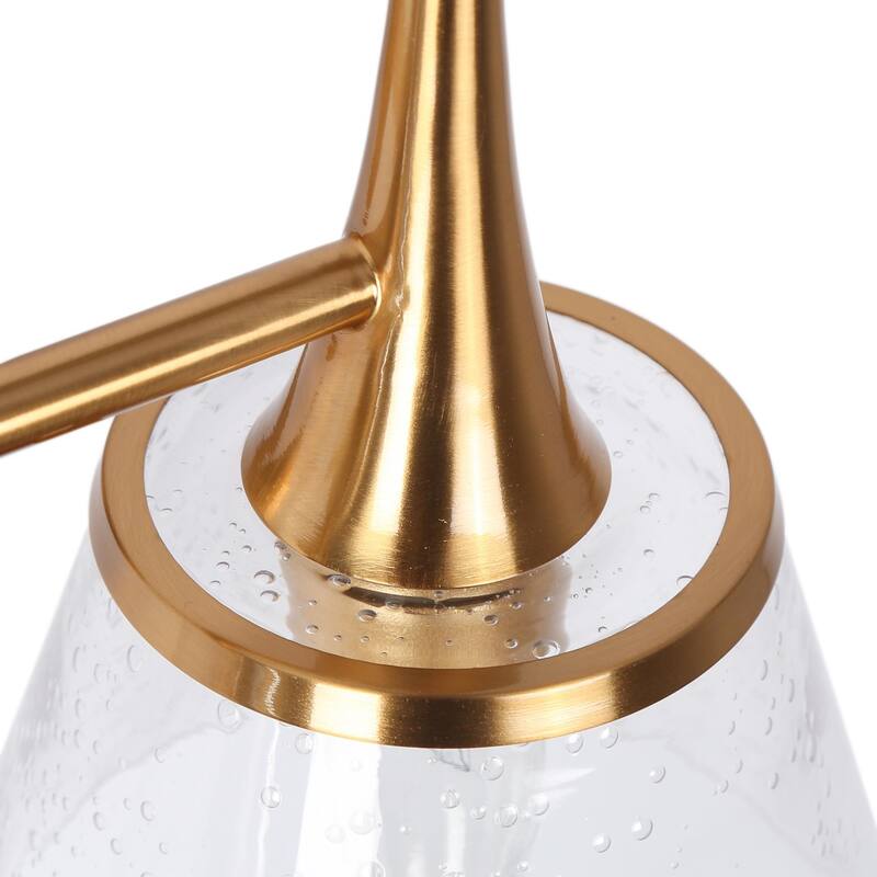 Mola Modern Gold 1/2/3/4-Light Bathroom Vanity Lights Glass Wall Sconces