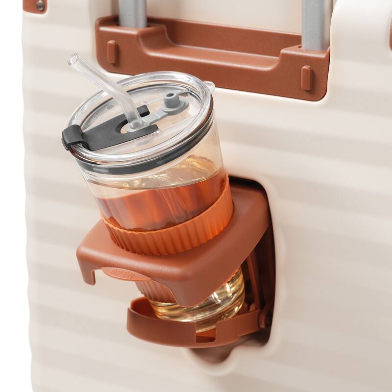 Luggage Sets 5 Piece, Expandable Carry on Suitcase with Spinner Wheels TSA Lock USB Port, Cup Holder Duffel Bag and Toiletry Bag