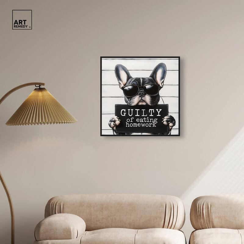 Guilty of Eating Homework Canvas by Art Remedy