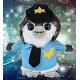 preview thumbnail 5 of 4, DolliBu Grey Penguin Police Officer Plush Toy with Cute Cop Uniform - 6.5 inches