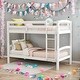 preview thumbnail 1 of 22, Detachable Design Twin Over Twin Bunk Bed with Ladder White