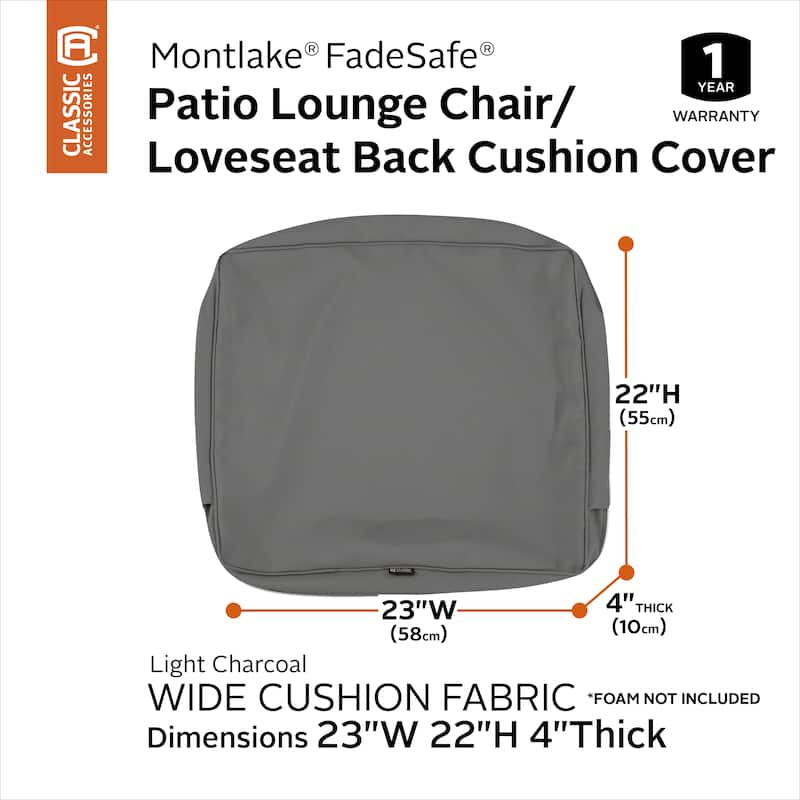 Classic Accessories Montlake Water-resistant Cushion Slip Cover