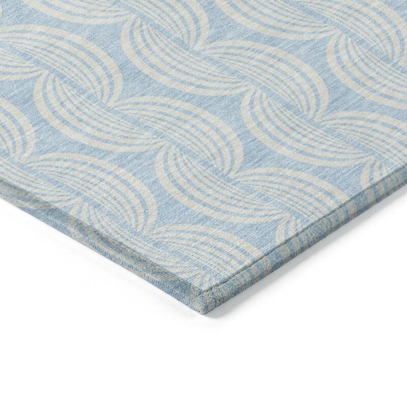HomeRoots Ogee Transitional Rectangle Outdoor Rug
