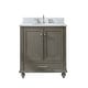 preview thumbnail 73 of 114, Sudio Design Bathroom Vanity Melissa Collection 30" Single Sink - Silver Gray with Marble Top