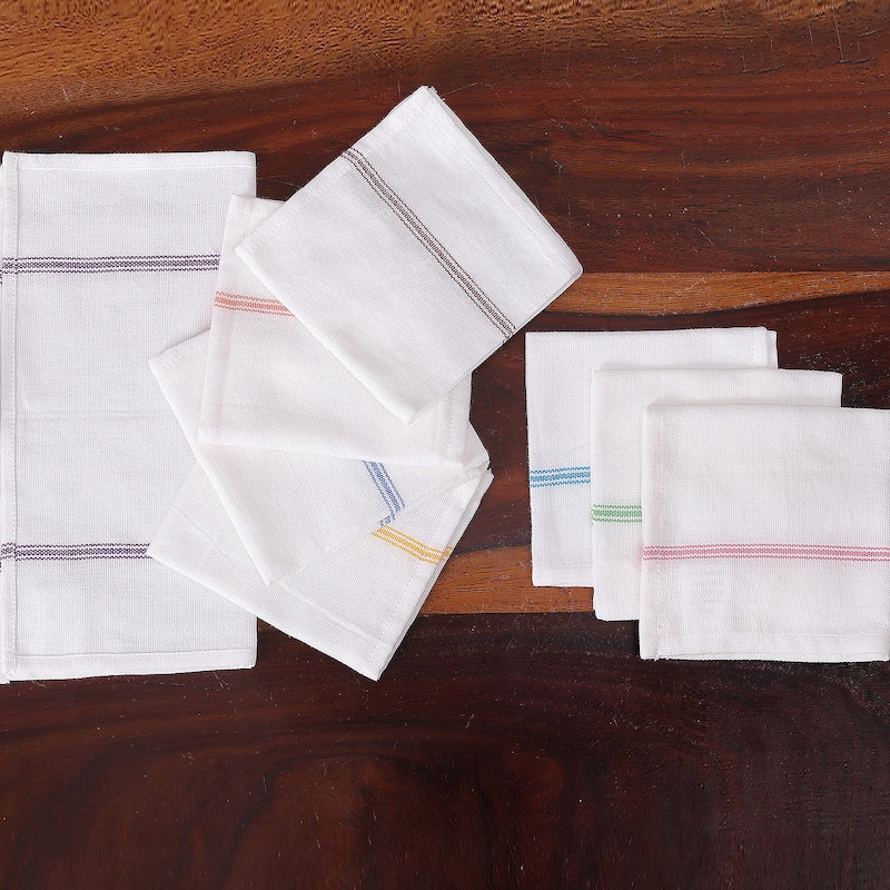 Novica Handmade Festive Flavors Mini Cotton Dish Towels (Set Of 8)