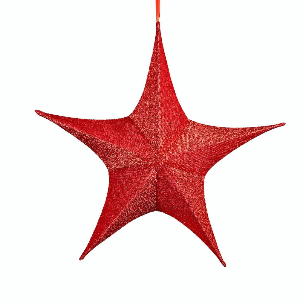 Novelty Lights Pop-Up Glitter 3D Star, Lightweight, Easy Storing
