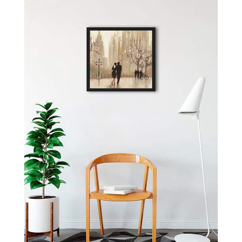An Evening Out Framed Poster - 24 x 24 Inch - Black