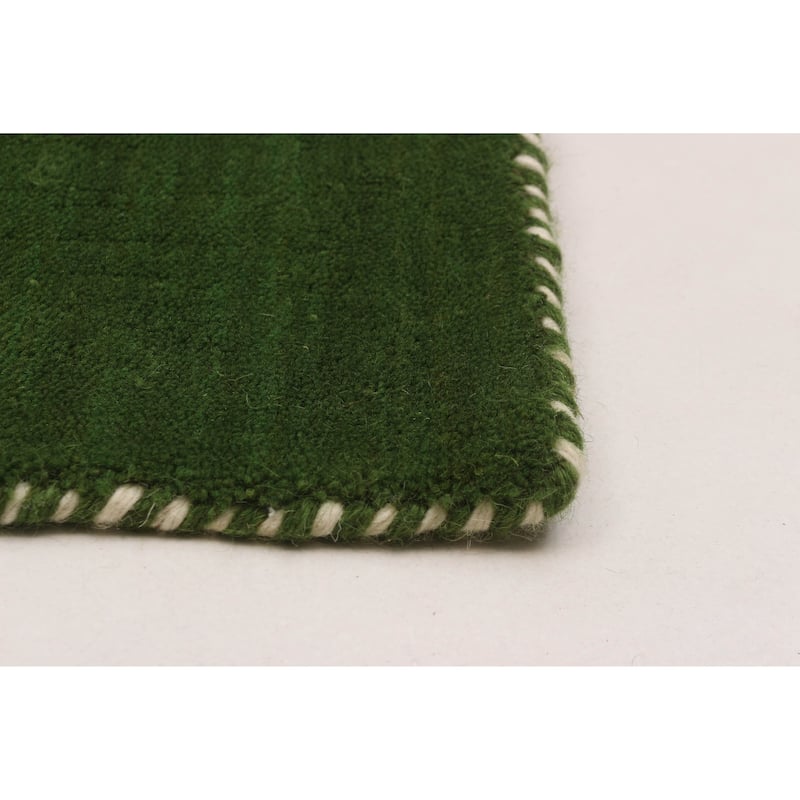 Kashkuli Gabbeh Green Rug 4'9" x 6'5" - 4'9 x 6'5