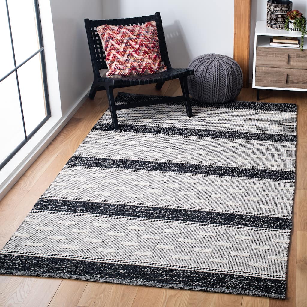 SAFAVIEH Handmade Striped Kilim Rayna Modern Cotton Rug
