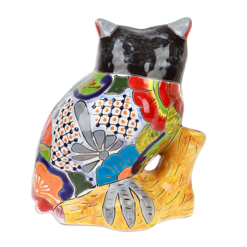 Novica Handmade Sunshine Sage Ceramic Sculpture