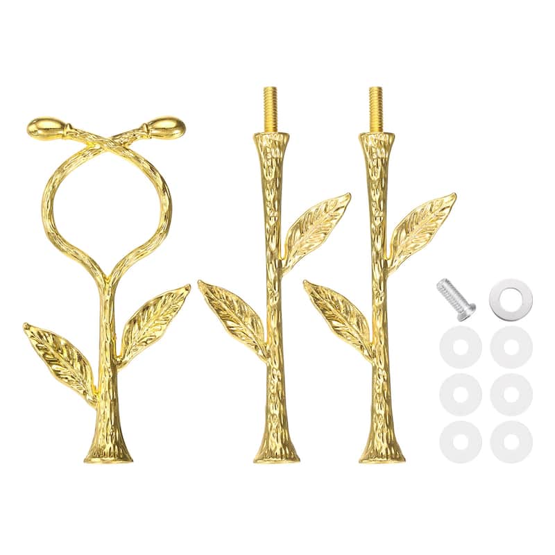 3-Tiers Cake Tray Stand Handle Metal Holder for Cake Plate