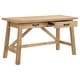 preview thumbnail 4 of 13, Fabian 54-inch 2-drawer Computer Writing Desk Distressed Light Brown