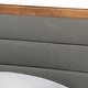 preview thumbnail 5 of 18, Seren Mid-Century Modern Fabric Upholstered and Wood Twin Platform Bed