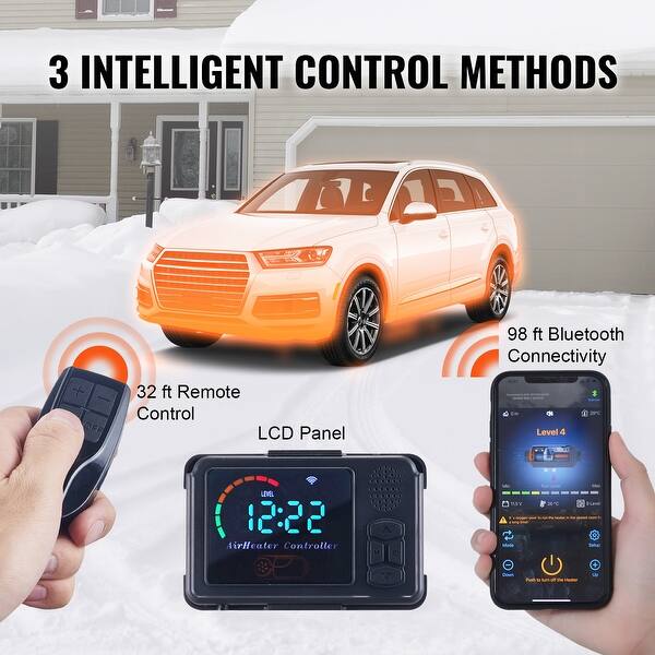 Diesel Air Heater 12v 5kw All-on-one Diesel Heater Remote Control Lcd 5l Para Rv Trailer Camper Van Boat E Interior