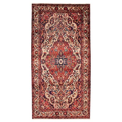 ECARPETGALLERY Hand-knotted Kayseri Cream Wool Rug - 5'5 x 10'6