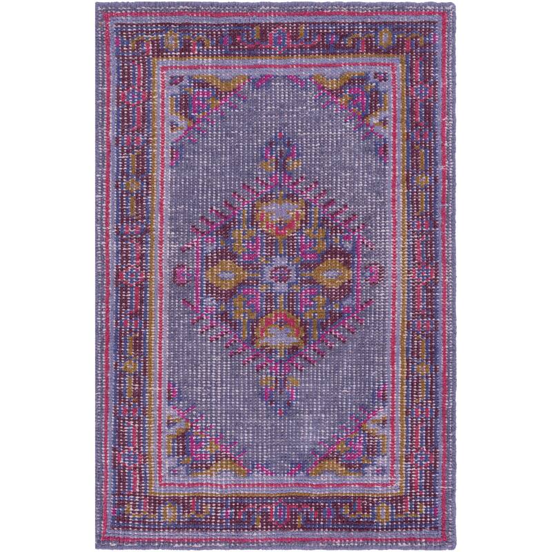 Hand-knotted Alford Boho Medallion Wool Area Rug