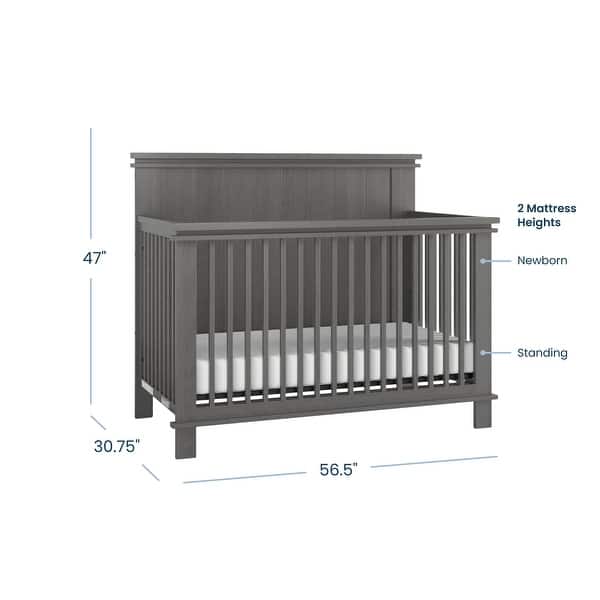 dimension image slide 1 of 2, Child Craft Denman 4-in-1 Convertible Crib