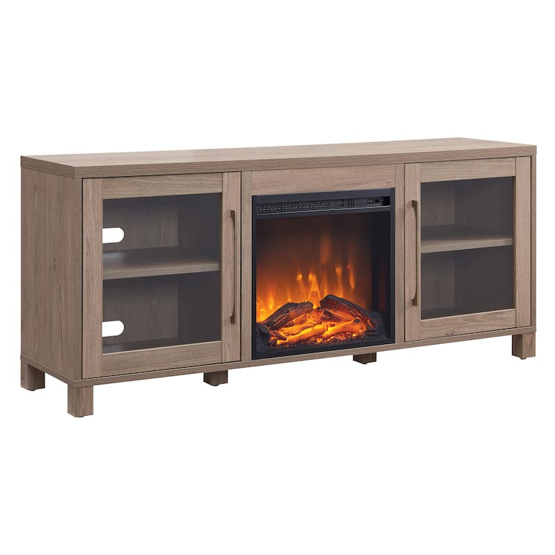 Quincy TV Stand with Fireplace Insert