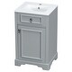 preview thumbnail 84 of 135, GDFStudio - Lisa 20" Bathroom Vanity with Ceramic Sink, Soft-Close Door & Storage Rack
