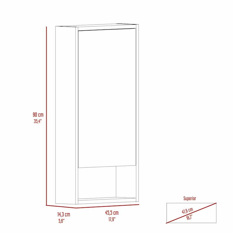 Burlington Rectangle Medicine Cabinet with Mirror