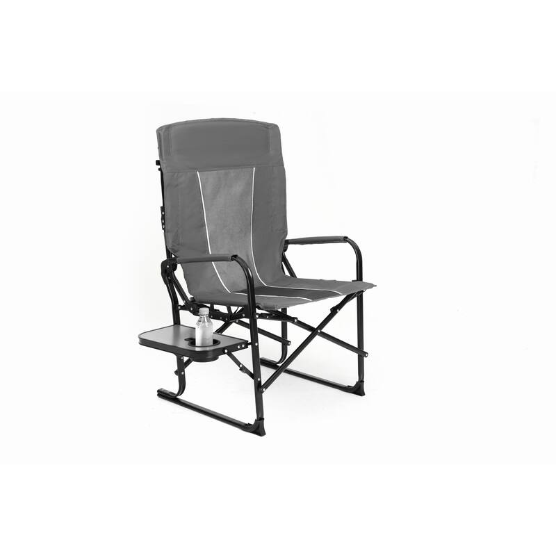 Camping Directors Chair, Heavy Duty,Oversized Portable Folding Chair With Side Table,Pocket For Beach