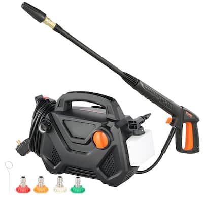 Black 2150 PSI Electric Pressure Washer, 1500W High Pressure Cleaner with 5 Nozzles and 35ft Cord
