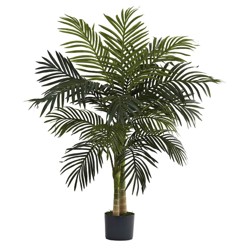 Artificial Palm Tree 4ft Indoor Outdoor Golden Cane Tree Decor - 4ft.