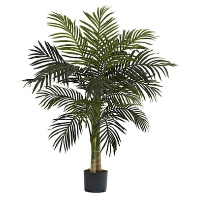 Artificial Palm Tree 4ft Indoor Outdoor Golden Cane Tree Decor - 4ft.