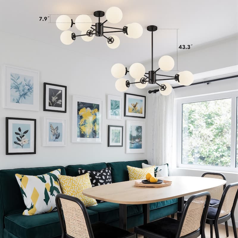 CO-Z Modern Linear Sputnik Pendant Chandelier (6/8/12 - Light)