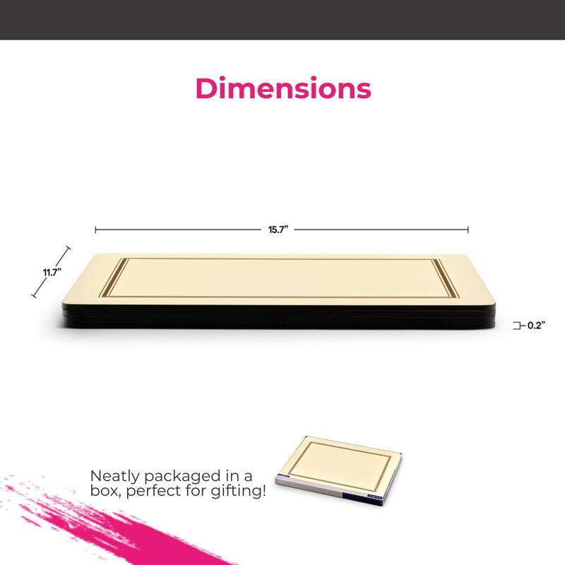 Pimpernel Set of 4 Classic Placemats - 15.7" x 11.7" each