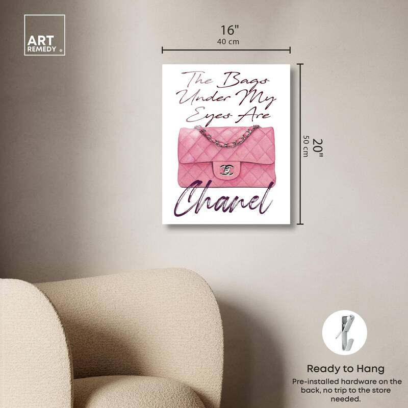 The Bag Under my Eyes Acrylic by Art Remedy, Ready to Hang