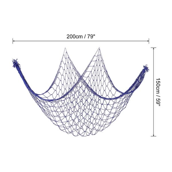 decorative fishing net accessories Natural Decor with Shells 79 Inch Beach Theme Decor for Party Home Bedroom Wall Hanging Fish Net Decorations style fish net design brings an ambiance to any space Decorative Fish Net with Shells