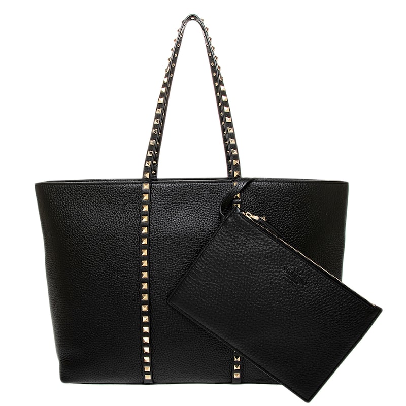 Valentino Rockstud Grainy Tote