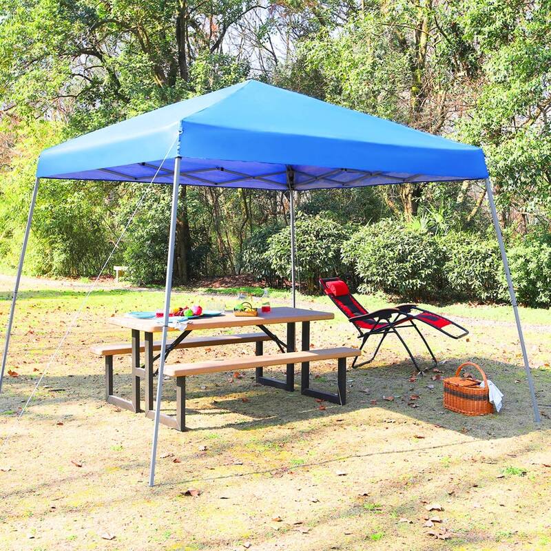 12x12' Canopy with One Sidewalls UV Block Sun Shade Canopy Gazebo for Patio Outdoor - 12X12FT
