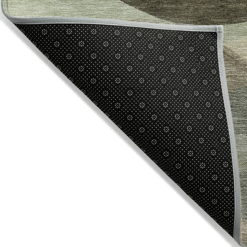 Machine Washable Indoor/Outdoor Contemporary Deco Chantille Rug