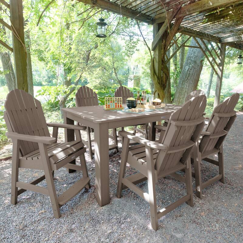 Hamilton 7-Piece Outdoor Dining Set - 42" x 72" Table, Counter-height
