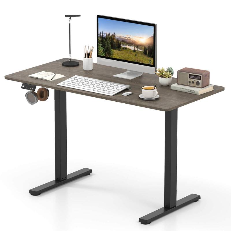 Costway 48” x 24” Electric Standing Desk with LED Display 2 Memory