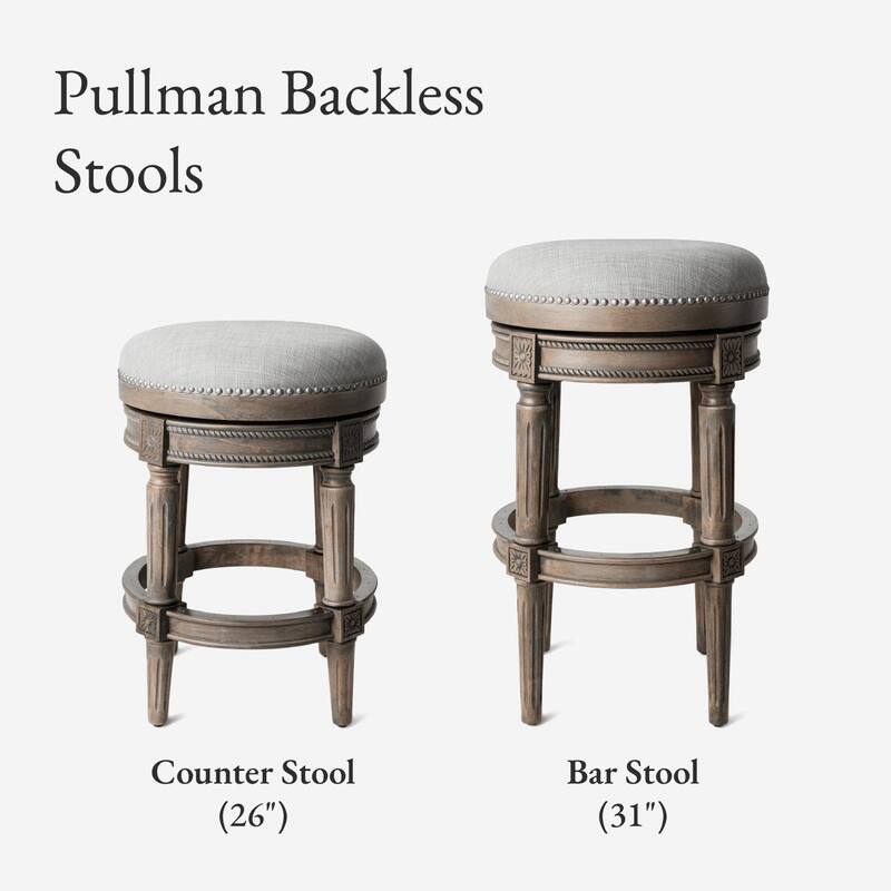 Maven Lane Pullman Backless Swivel Kitchen Stool